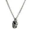 Bikerringshop Sterling Silver Dinosaur Skull Pendant Necklace -Outlet Rings Store disaur skull necklace 2