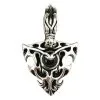Bikerringshop Sterling Silver Dragon Flame Pendant -Outlet Rings Store dragon flame pendant