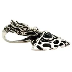 Bikerringshop Sterling Silver Dragon Flame Pendant 12 Bikerringshop Sterling Silver Dragon Flame Pendant -Outlet Rings Store dragon flame pendant 5