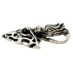Bikerringshop Sterling Silver Dragon Flame Pendant 13 Bikerringshop Sterling Silver Dragon Flame Pendant -Outlet Rings Store dragon flame pendant 6
