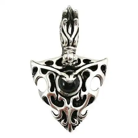 Bikerringshop Sterling Silver Dragon Flame Pendant 3 Bikerringshop Sterling Silver Dragon Flame Pendant