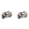 Bikerringshop Sterling Silver Dragon Head Stud Earrings -Outlet Rings Store dragon head stud earrings 6