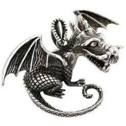 Bikerringshop Silver Dragon Knight Pendant