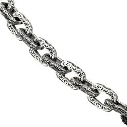Bikerringshop Sterling Silver Dragon Link Mens Bracelet 19 Bikerringshop Sterling Silver Dragon Link Mens Bracelet -Outlet Rings Store dragon link bracelet 4