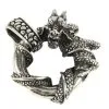Bikerringshop Sterling Silver Dragon Loop Pendant -Outlet Rings Store dragon loop pendant 2