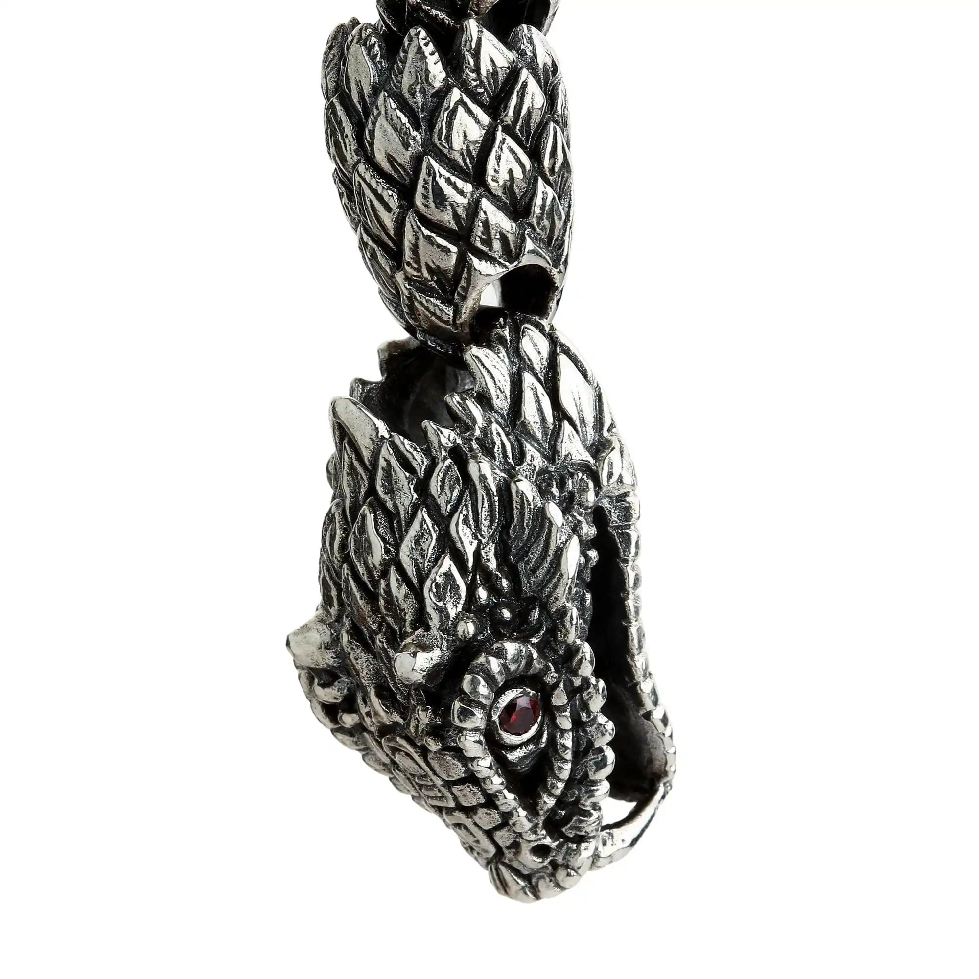 Bikerringshop Sterling Silver Dragon Mens Bracelet 13 Bikerringshop Sterling Silver Dragon Mens Bracelet - Image 11