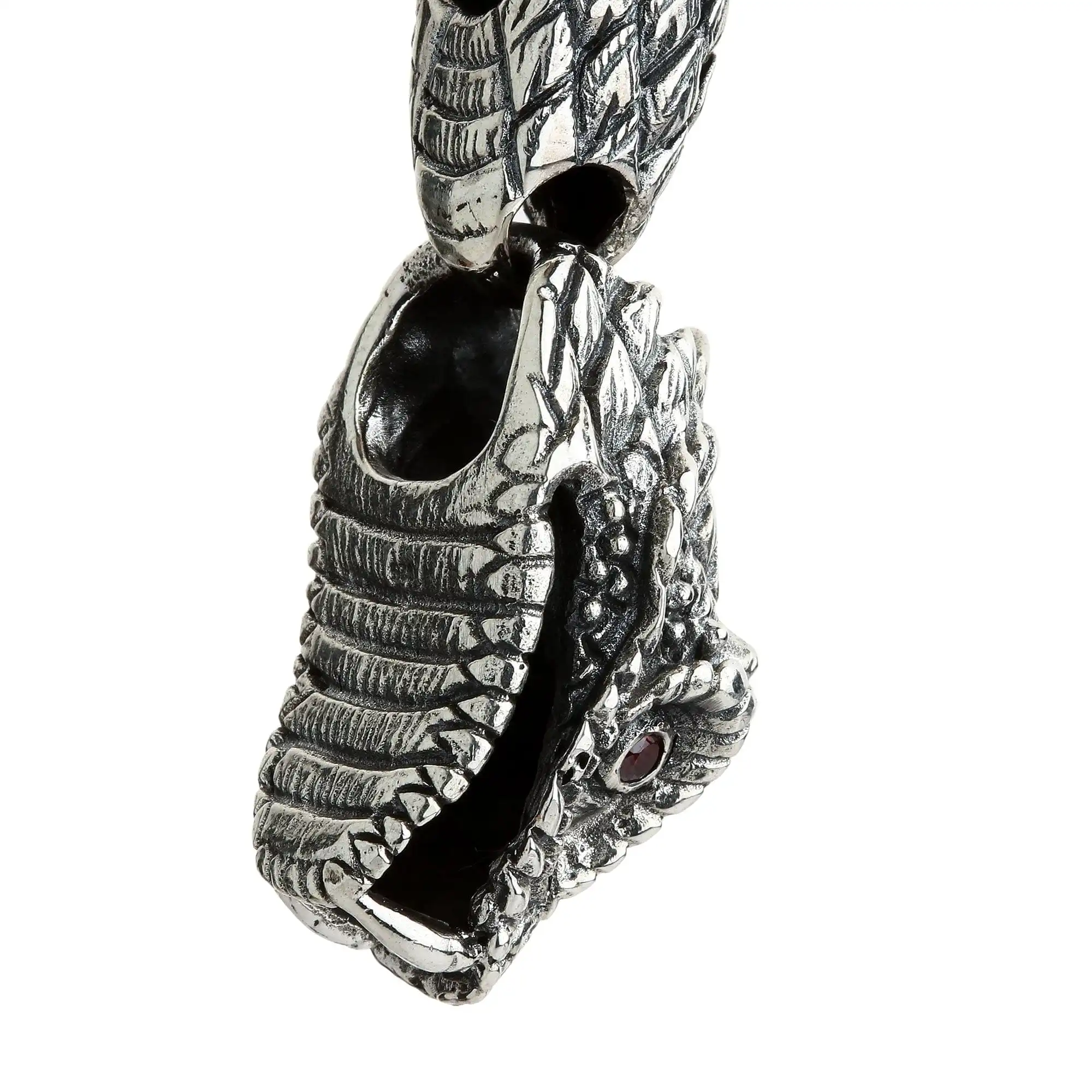 Bikerringshop Sterling Silver Dragon Mens Bracelet 14 Bikerringshop Sterling Silver Dragon Mens Bracelet - Image 12