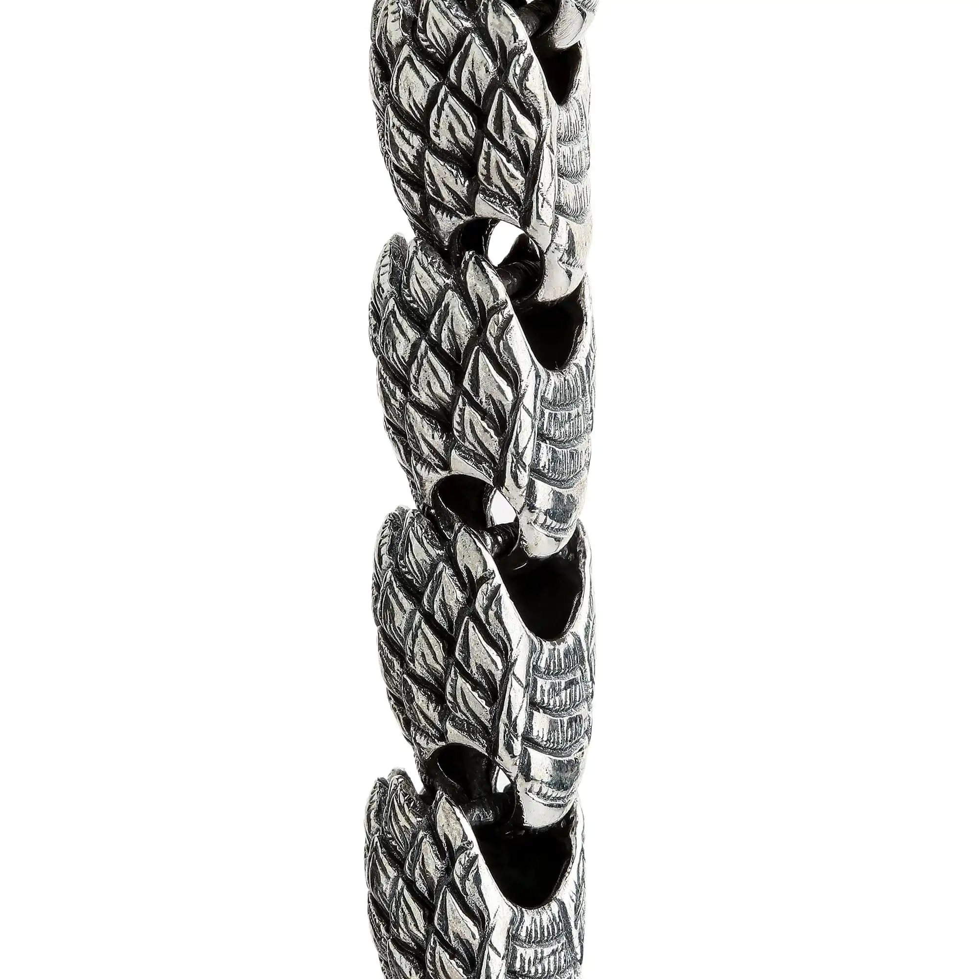 Bikerringshop Sterling Silver Dragon Mens Bracelet 11 Bikerringshop Sterling Silver Dragon Mens Bracelet - Image 9