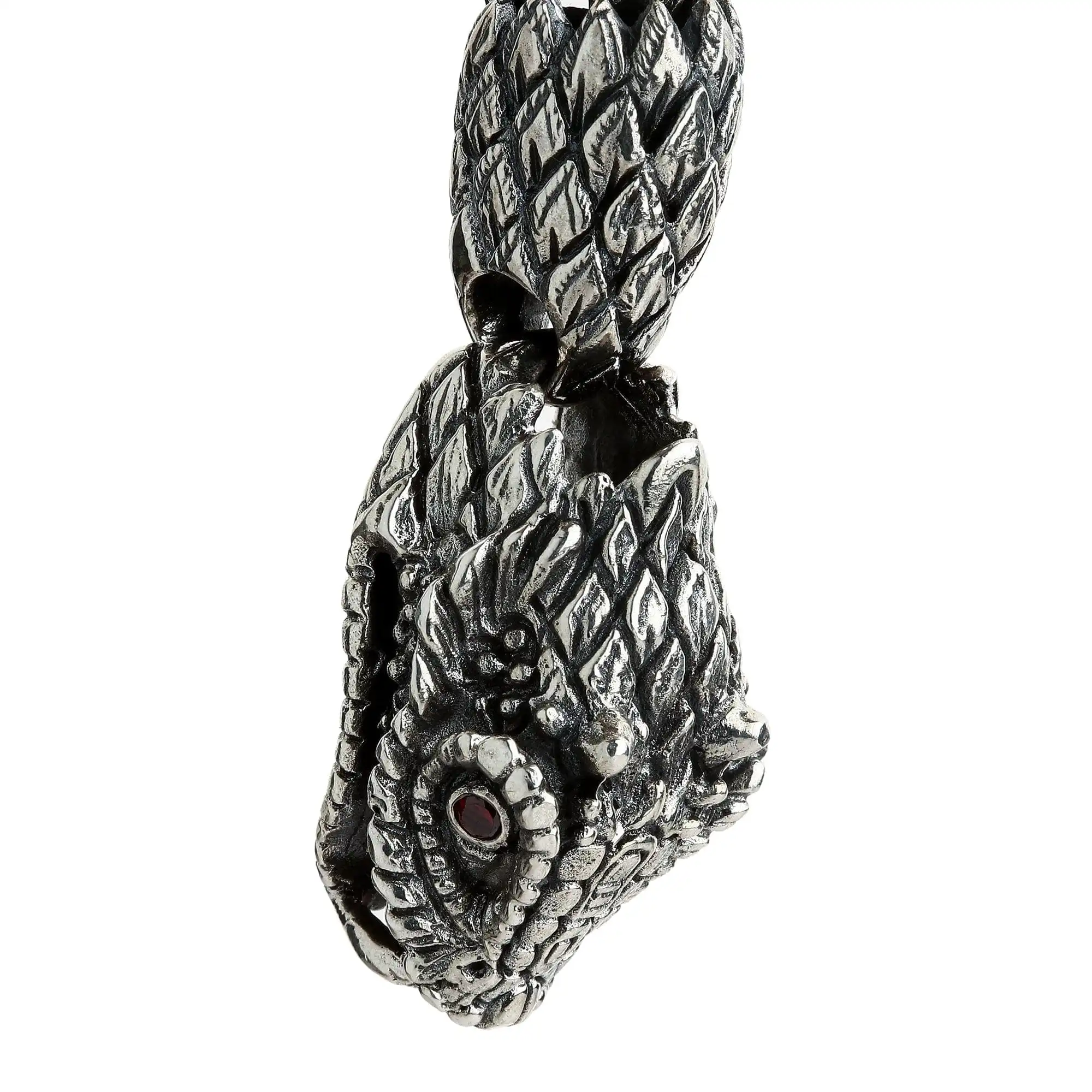 Bikerringshop Sterling Silver Dragon Mens Bracelet 12 Bikerringshop Sterling Silver Dragon Mens Bracelet - Image 10