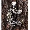 Bikerringshop Sterling Silver Japanese Dragon Moon Pendants 2 Bikerringshop Sterling Silver Japanese Dragon Moon Pendants -Outlet Rings Store dragon moon pendants 4