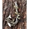 Bikerringshop Dragon Sterling Silver Fishhook Pendants 1 Bikerringshop Dragon Sterling Silver Fishhook Pendants -Outlet Rings Store dragon silver fishhook pendants