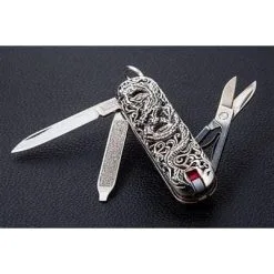 Bikerringshop Sterling Silver Dragon Swiss Army Knife Pendant 17 Bikerringshop Sterling Silver Dragon Swiss Army Knife Pendant -Outlet Rings Store dragon swiss army knife 9