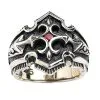 Bikerringshop Sterling Silver Garnet Medieval Knight Cross Mens Ring -Outlet Rings Store e33eb3ad 5545 4692 b8d9 47d5ec4dea83 S9EYJ4