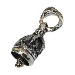 Bikerringshop Eagle Claw Sterling Silver Bell Pendant -Outlet Rings Store eagle claw bell pendant 2