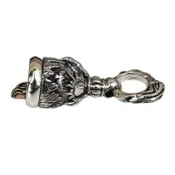 Bikerringshop Eagle Claw Sterling Silver Bell Pendant -Outlet Rings Store eagle claw bell pendant 3