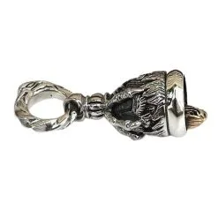 Bikerringshop Eagle Claw Sterling Silver Bell Pendant -Outlet Rings Store eagle claw bell pendant 4
