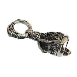 Bikerringshop Eagle Claw Sterling Silver Bell Pendant -Outlet Rings Store eagle claw bell pendant 7