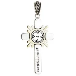 Bikerringshop Sterling Silver Evil Eye Cross Pendant Necklace -Outlet Rings Store evil eye cross pendant 3