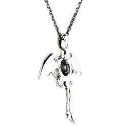 Bikerringshop Sterling Silver Red Evil Eye Gothic Wings Pendant 12 Bikerringshop Sterling Silver Red Evil Eye Gothic Wings Pendant -Outlet Rings Store evil eye gothic wings 4