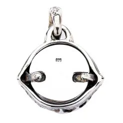 Bikerringshop Sterling Silver Gothic Blue Evil Eye Pendant -Outlet Rings Store evil eye pendant 2