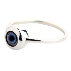 Bikerringshop Sterling Silver Evil Eye Ring -Outlet Rings Store evil eye ring 2