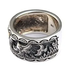 Bikerringshop Sterling Silver Indian Mens Band Ring 19 Bikerringshop Sterling Silver Indian Mens Band Ring -Outlet Rings Store f86d85b2 114e 47d7 8e27 34b99e311586 G4VFRK