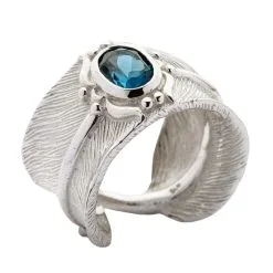 Bikerringshop Sterling Silver Feather Ring -Outlet Rings Store feather ring 3