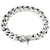 Bikerringshop Sterling Silver Figaro Chain Bracelet -Outlet Rings Store figaro chain bracelet