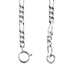 Bikerringshop 2mm Sterling Silver Figaro Link Chain Necklace 10 Bikerringshop 2mm Sterling Silver Figaro Link Chain Necklace -Outlet Rings Store figaro link chain necklace 1