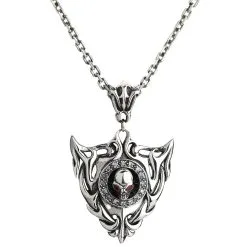 Bikerringshop Sterling Silver Flame Blade Skull Pendant -Outlet Rings Store flame blade skull necklace ad518143 6946 4264 b0ad ecdecc0ae7b8