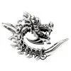 Bikerringshop 925 Sterling Silver Gothic Flame Dragon Biker Pendant -Outlet Rings Store flame dragon pendant