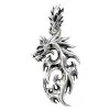 Bikerringshop Sterling Silver Flaming Dragon Pendants 1 Bikerringshop Sterling Silver Flaming Dragon Pendants -Outlet Rings Store flaming dragon pendants