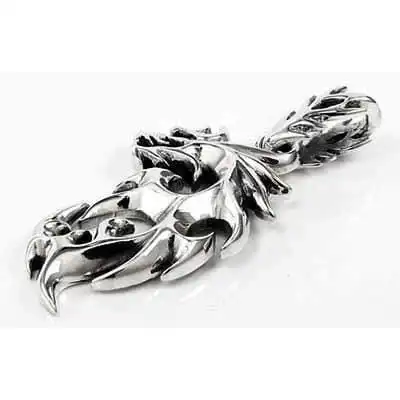 Bikerringshop Sterling Silver Flaming Dragon Pendants 5 Bikerringshop Sterling Silver Flaming Dragon Pendants - Image 3