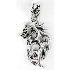 Bikerringshop Sterling Silver Flaming Dragon Pendants 11 Bikerringshop Sterling Silver Flaming Dragon Pendants -Outlet Rings Store flaming dragon pendants 5