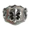 Bikerringshop Fleur De Lis Sterling Silver Biker Ring 1 Bikerringshop Fleur De Lis Sterling Silver Biker Ring -Outlet Rings Store fleur de lis biker ring