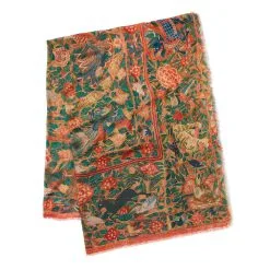 The Metropolitan Museum Of Art Flora And Fauna Oversize Cashmere-Blend Shawl -Outlet Rings Store flora and fauna oversize cashmere blend shawl 2