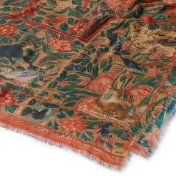 The Metropolitan Museum Of Art Flora And Fauna Oversize Cashmere-Blend Shawl -Outlet Rings Store flora and fauna oversize cashmere blend shawl 3