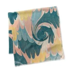 The Metropolitan Museum Of Art French Marbled Paper Square Silk Scarf -Outlet Rings Store french marbled paper square silk scarf 3