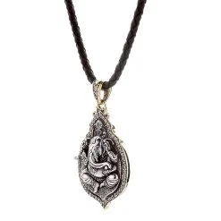 Bikerringshop Sterling Silver Ganesh Pendant Necklace -Outlet Rings Store ganesh necklace 8