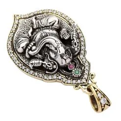 Bikerringshop Sterling Silver Ganesh Pendant Necklace -Outlet Rings Store ganesh pendant 6