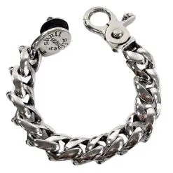 Bikerringshop Sterling Silver Red Garnet Eyes Skull Bracelet -Outlet Rings Store garnet eyes skull bracelet 6