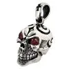Bikerringshop 925 Sterling Silver Garnet Skull Pendants -Outlet Rings Store garnet skull pendants