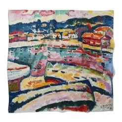 The Metropolitan Museum Of Art Georges Braque Boats On The Beach At L'Estaque Square Silk Scarf