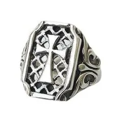 Bikerringshop Sterling Silver Gothic Cross Mens Ring 13 Bikerringshop Sterling Silver Gothic Cross Mens Ring -Outlet Rings Store gothic cross mens ring 3