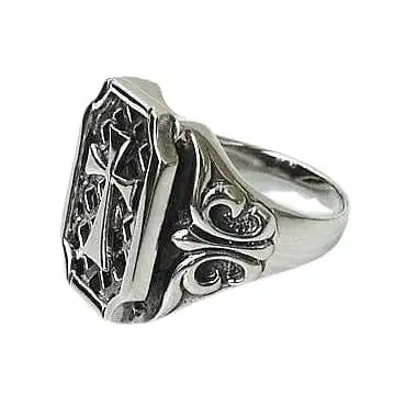 Bikerringshop Sterling Silver Gothic Cross Mens Ring 9 Bikerringshop Sterling Silver Gothic Cross Mens Ring - Image 7