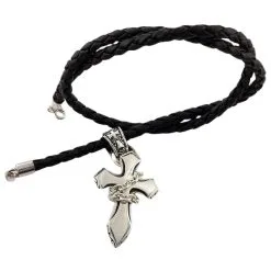 Bikerringshop Gothic Cross Sterling Silver Mens Pendant -Outlet Rings Store gothic cross silver pendant 4