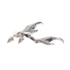 Bikerringshop Sterling Silver Gothic Dragon Claw Earrings -Outlet Rings Store gothic dragon claw earrings 7