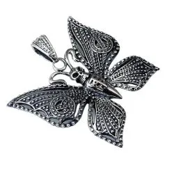Bikerringshop Skull Butterfly Gothic Pendant -Outlet Rings Store gothic jewelry butterfly gothic pendant 3