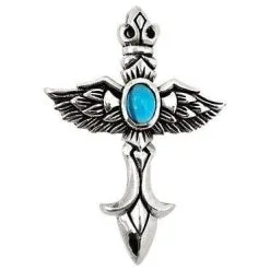 Bikerringshop Sterling Silver Gothic Wings Pendants