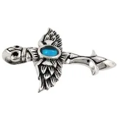 Bikerringshop Sterling Silver Gothic Wings Pendants -Outlet Rings Store gothic wings pendants 3